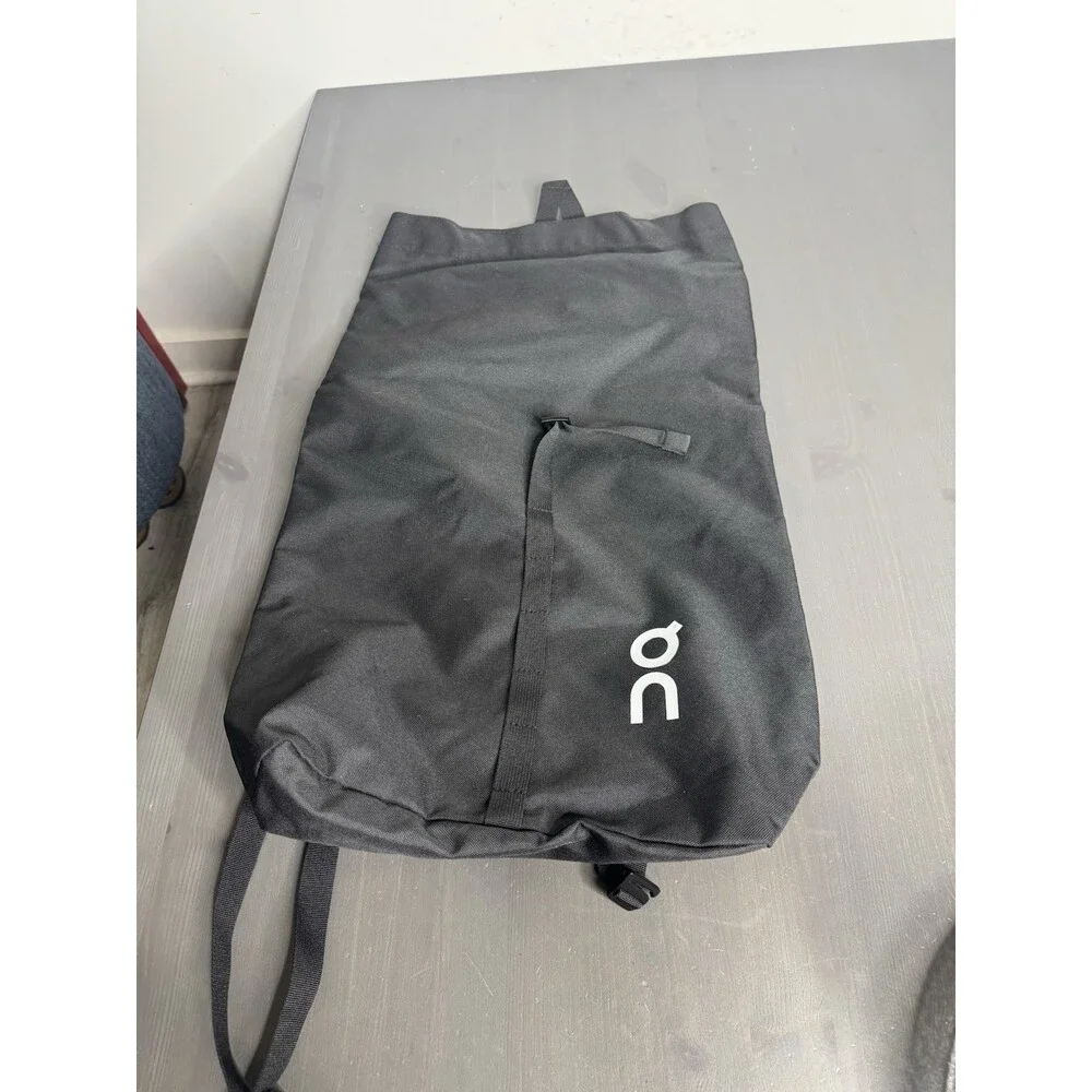 On Running On Cloud Black Fold Down Lightweight Backpack Bag